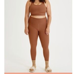 Girlfriend Collective Ribbed High-Rise Leggings Size Small